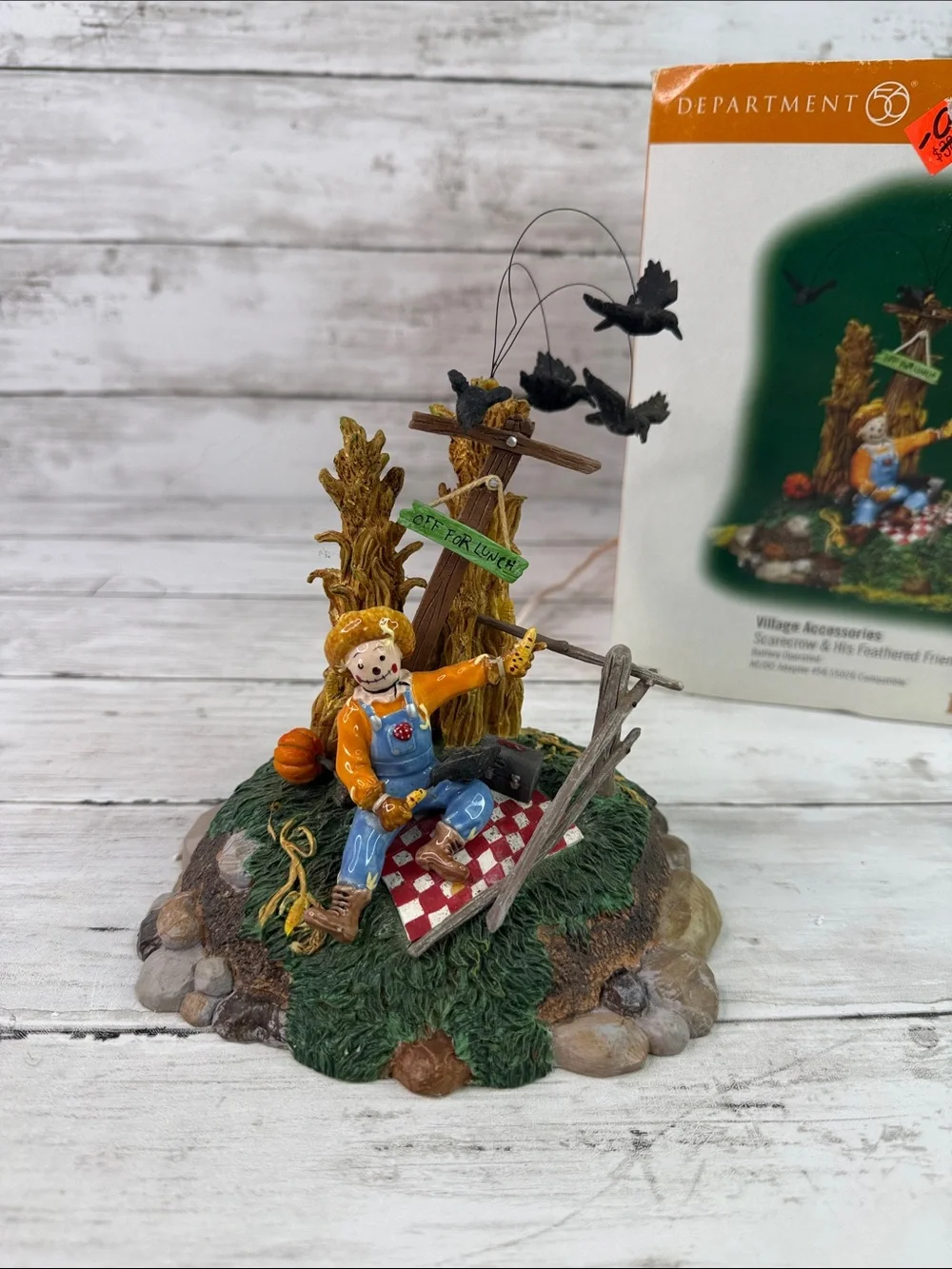 Department 56 Scarecrow And His Feathered Friends Halloween Series Villages